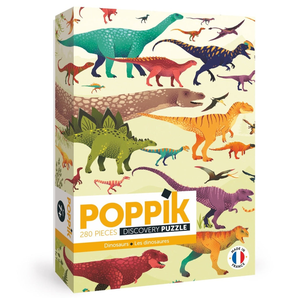 Poppik Puzzle 280 Teile "Dinosaurier" inklusive Poster