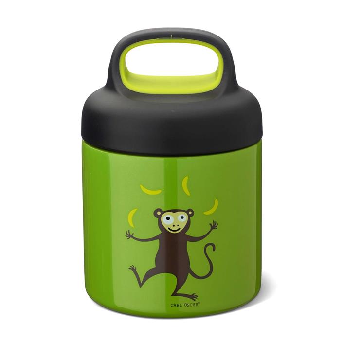 Thermobehälter für Kinder 0,3 Liter Fassungsvermögen zum warm und kalt halten von Essen in Lime/Grün von Carl Oscar