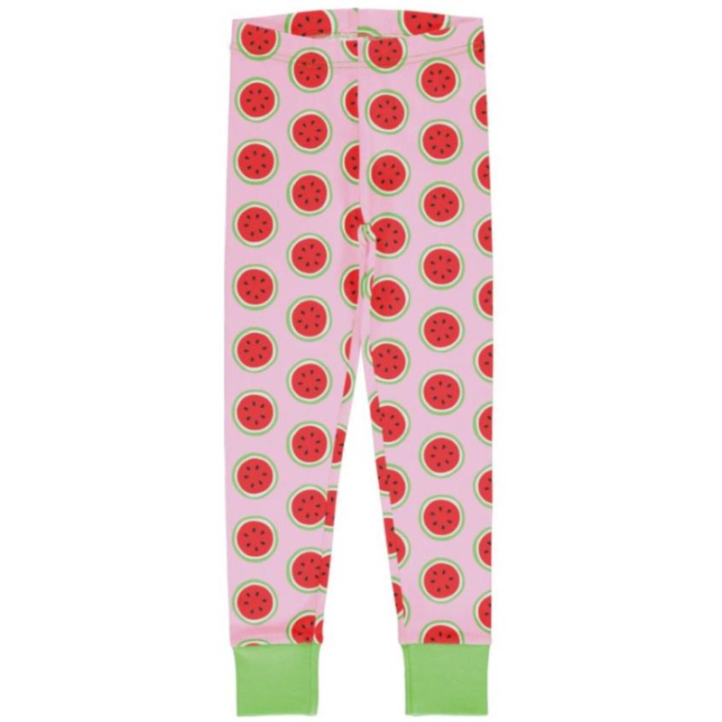 Maxomorra – Leggings Cuff Watermelon – rosafarbene Baumwoll-Leggings bei Timardo online kaufen! 
