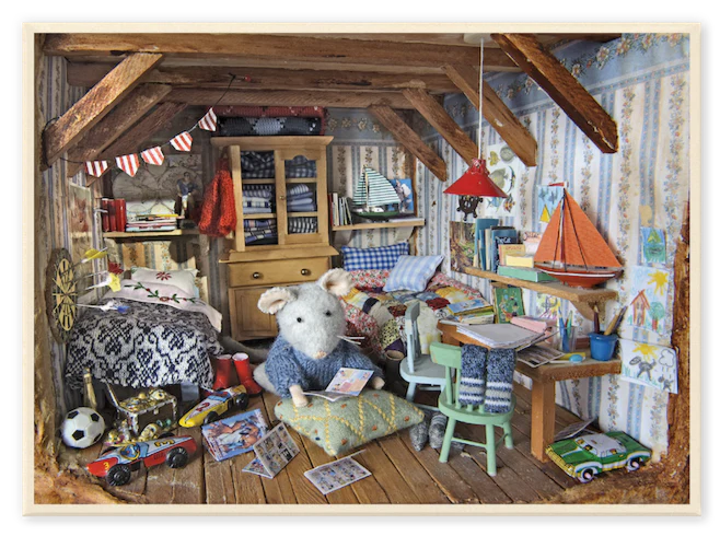Puzzle 200 Teile Sam´s Bedroom von The Mouse Mansion.