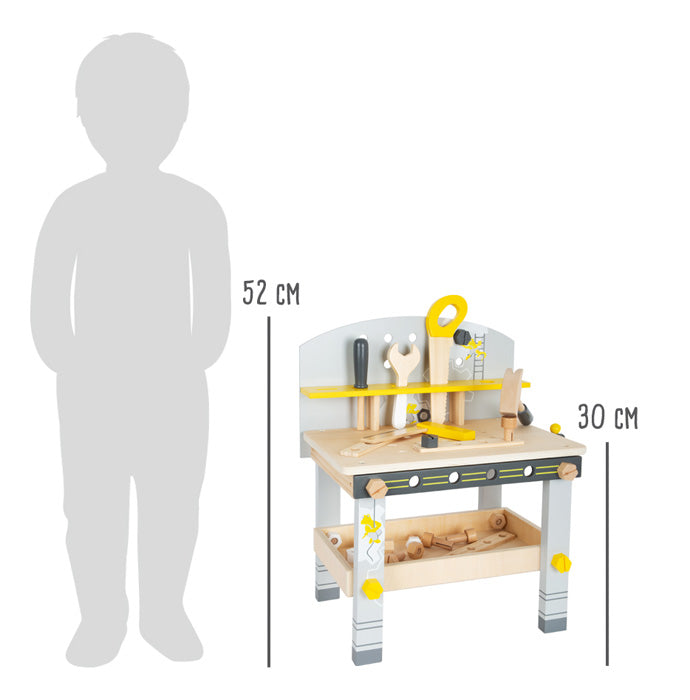 small foot Legler - Werkbank Kompakt "Miniwob" - Werkbank mit Holzwerkzeug für Kinder bei Timardo online kaufen!