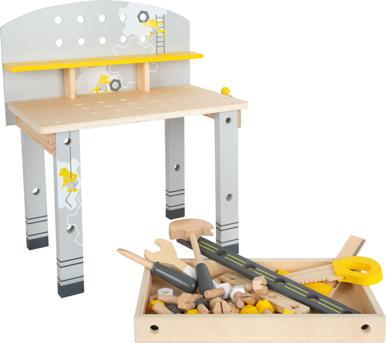 small foot Legler - Werkbank Kompakt "Miniwob" - Werkbank mit Holzwerkzeug für Kinder bei Timardo online kaufen!