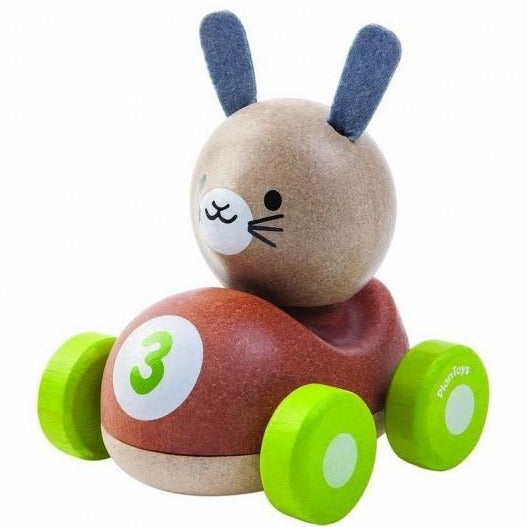 Spielzeugfahrzeug aus Holz Hasenflitzer PlanToys