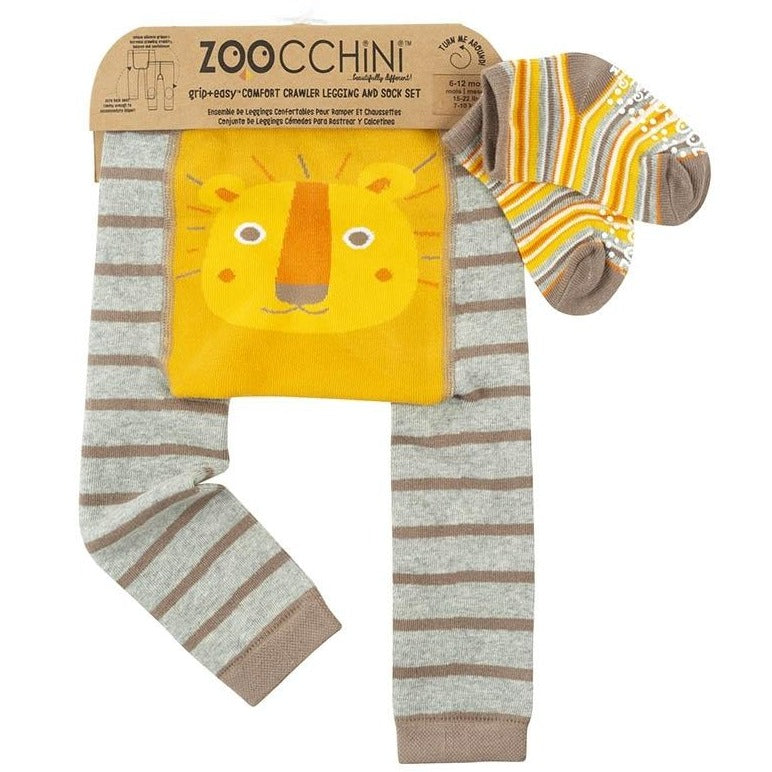 Baby Leggings und Socken Set Leo der Löwe Zoocchini