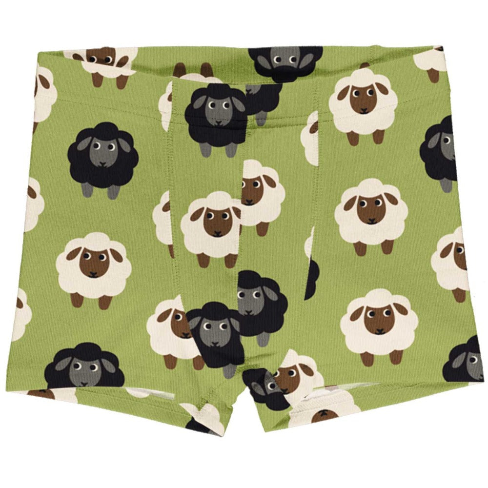 Maxomorra - Boxershorts Sheep - grüne Unterhose mit dem Schaf-Motiv bei Timardo online kaufen!