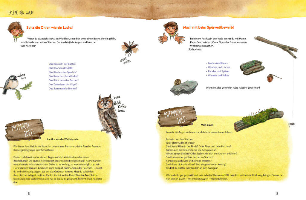 neunmalklug – Bilderbuch Erlebe den Wald mit allen Sinnen – Bilderbuch für Kinder bei Timardo online kaufen! 