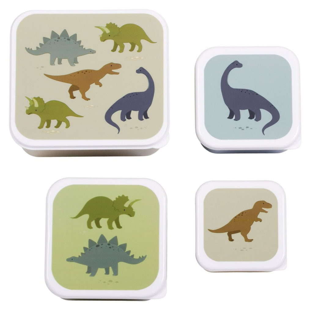 Lunchbox Dinosaurier 4er Set A Little Lovely Company
