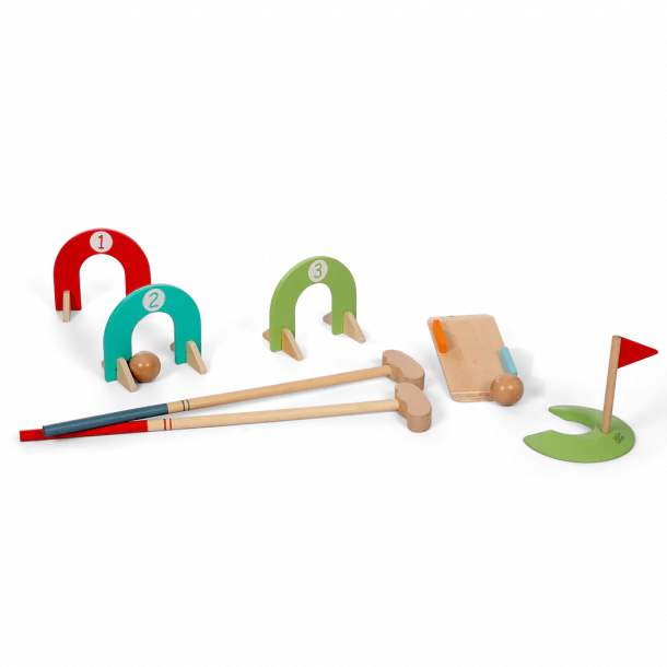 Minigolf Spielset 2 Personen aus Holz für Kinder von MaMaMeMo