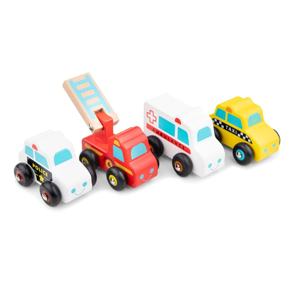 Minifahrzeuge Set mit 4 Fahrzeugen New Classic Toys