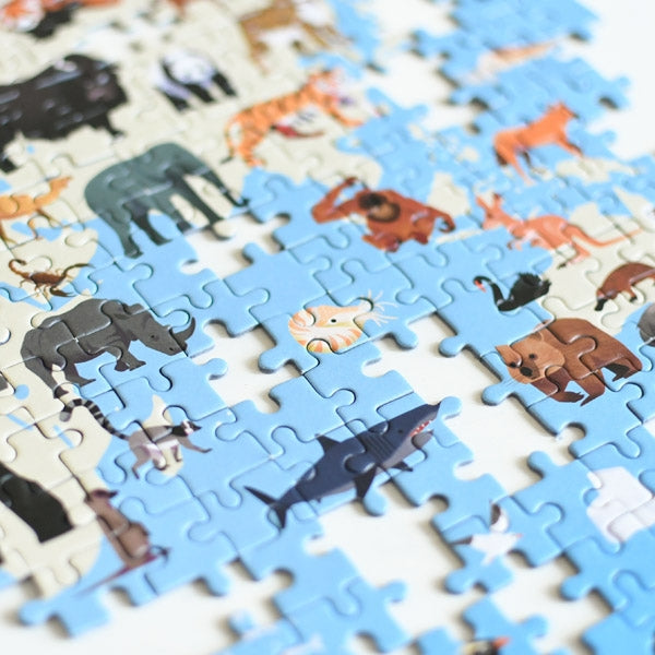 Poppik Puzzle 500 Teile - Tiere der Welt