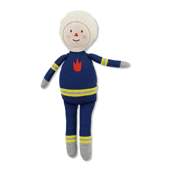 Puppe Feuerwehrmann Neo von ava & yves aus Bio-Baumwolle