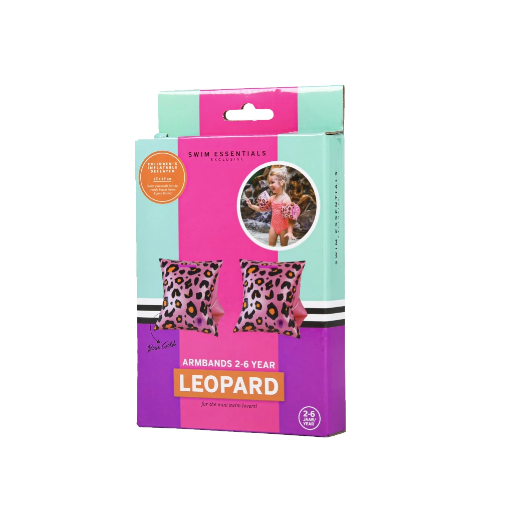 Schwimmflügel 2-6 Jahre (15-30kg) Leopard Roségold von Swim Essentials