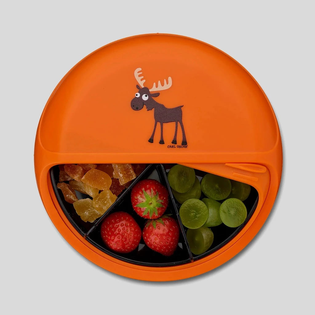 SnackDISC™ Lunchbox mit 5 Fächern in Orange von Carl Oscar