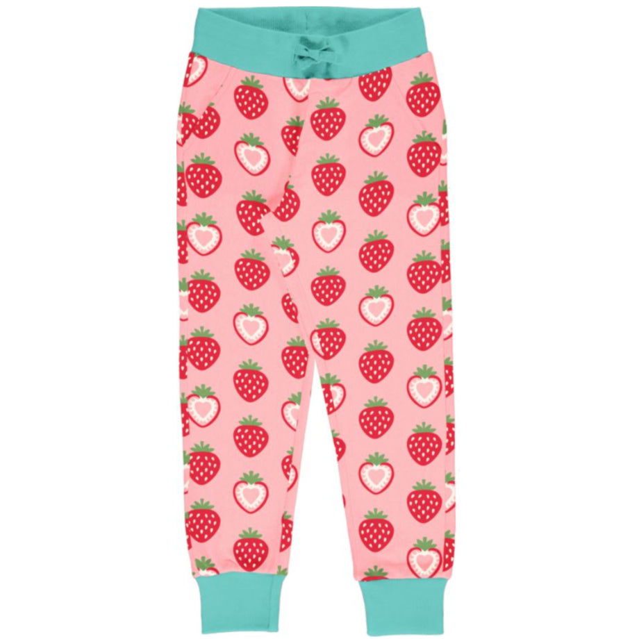 Maxomorra - Sweatpants Strawberry - rosa Sweatpants mit dem Erdbeeren-Motiv bei Timardo online kaufen!