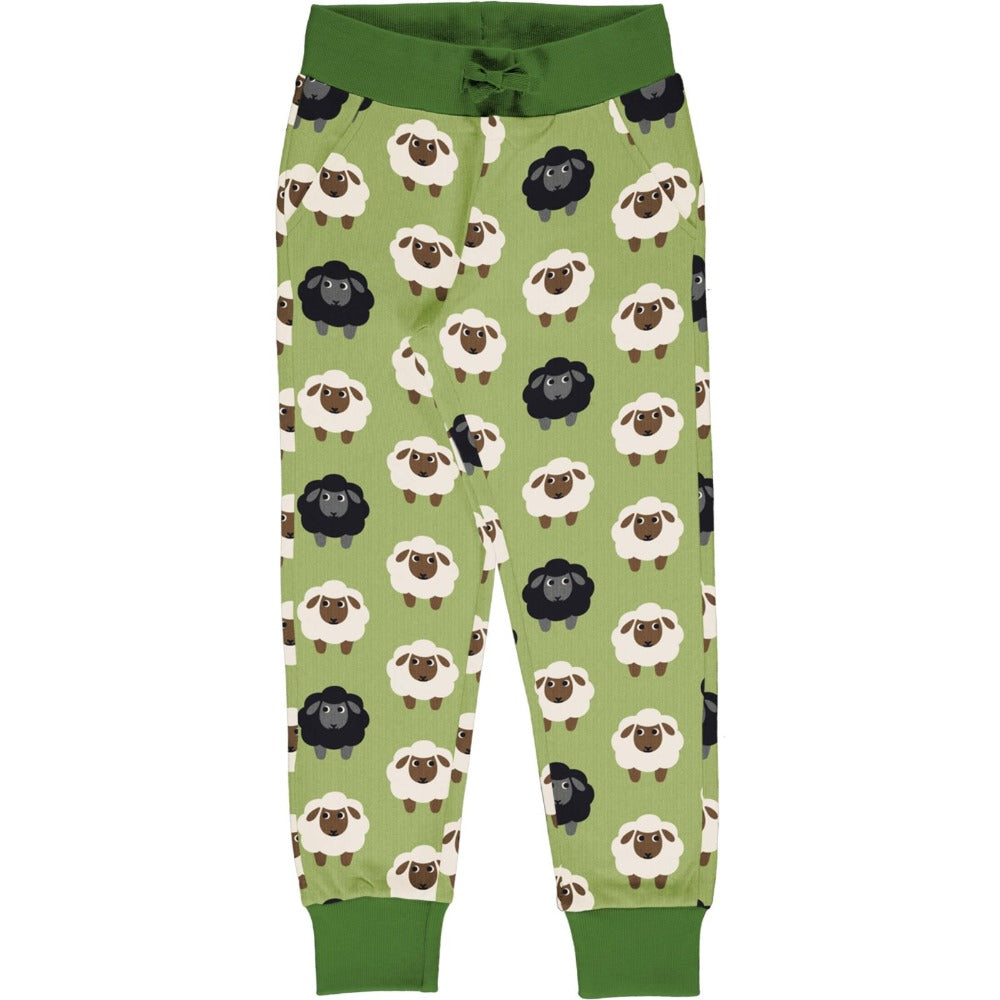 Maxomorra - Sweatpants Sheep - grüne Sweatpants mit dem lustigen Schaf-Motiv bei Timardo online kaufen!