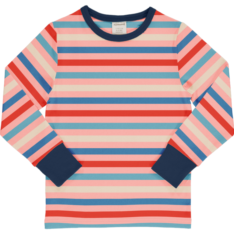 Maxomorra - Top LS Stripe Blossom - Longsleeve Shirt mit Streifen bei Timardo online kaufen! 