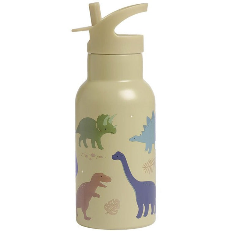 Trinkflasche Edelstahl 350ml Dinosaurier A Little Lovely Company