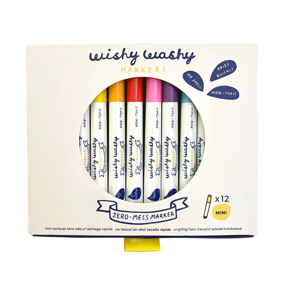 Wishy Washy Marker Mini in 12 Farben von Jaq Jaq Bird