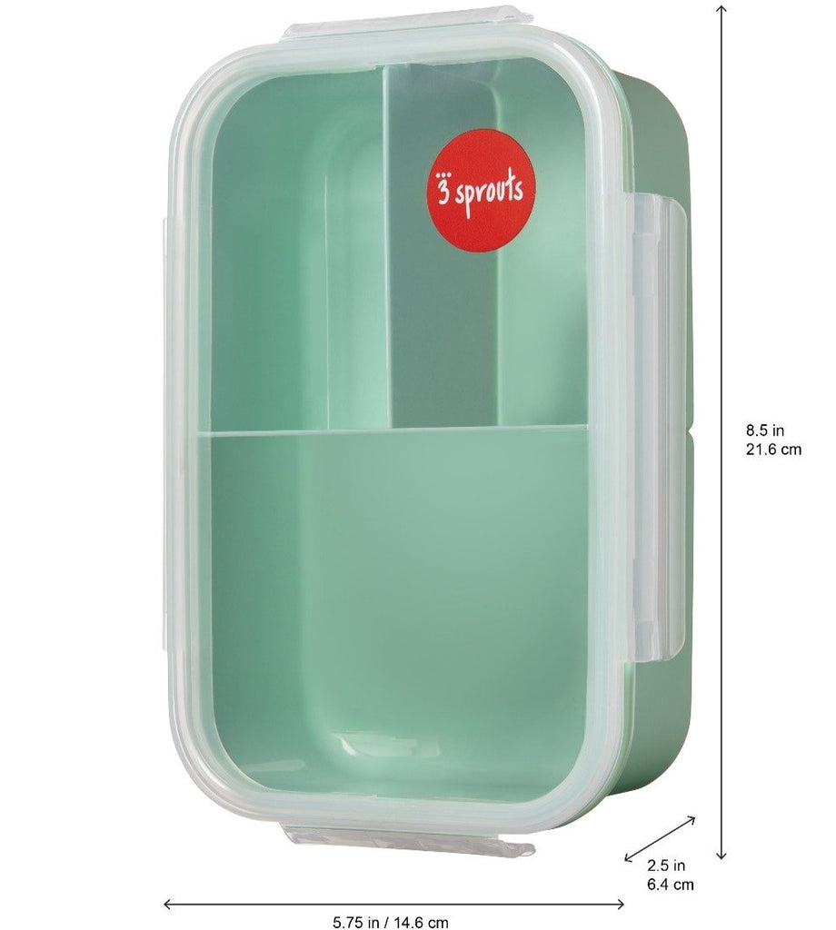 3 sprouts - Bento Box Brotdose Eule - die grüne Brotdose mit dem Eulen-Motiv bei Timardo online kaufen! 