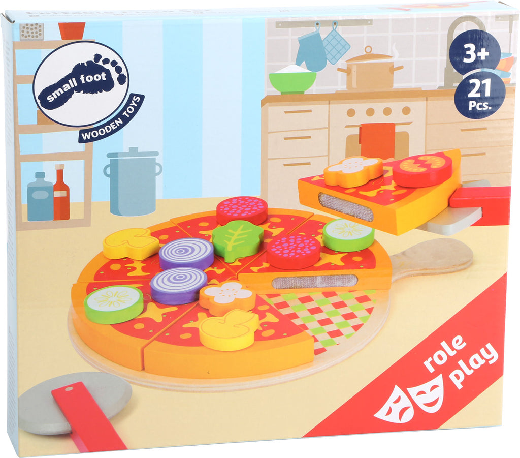 small foot – Schneide Pizza-Set – die leckere Pizza zum Schneiden für eine Spielküche bei Timardo online kaufen!