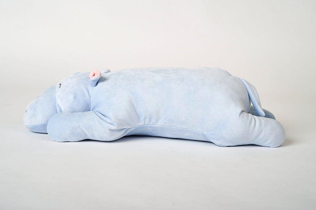Uni-Toys - Kissen Plüsch-Nilpferd ultraweich - Nilpferd aus Plüsch in blau bei Timardo online kaufen!
